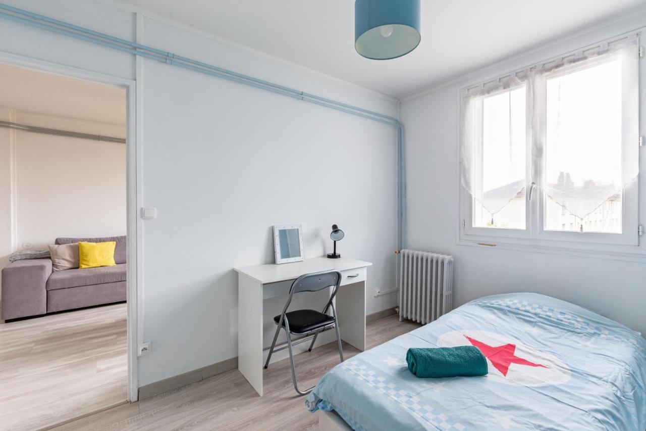 Appart T3 Bien Situe A Bourges + Wifi Екстериор снимка